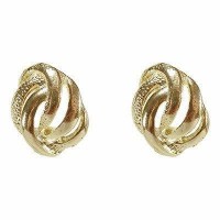 Brinco em metal dourado